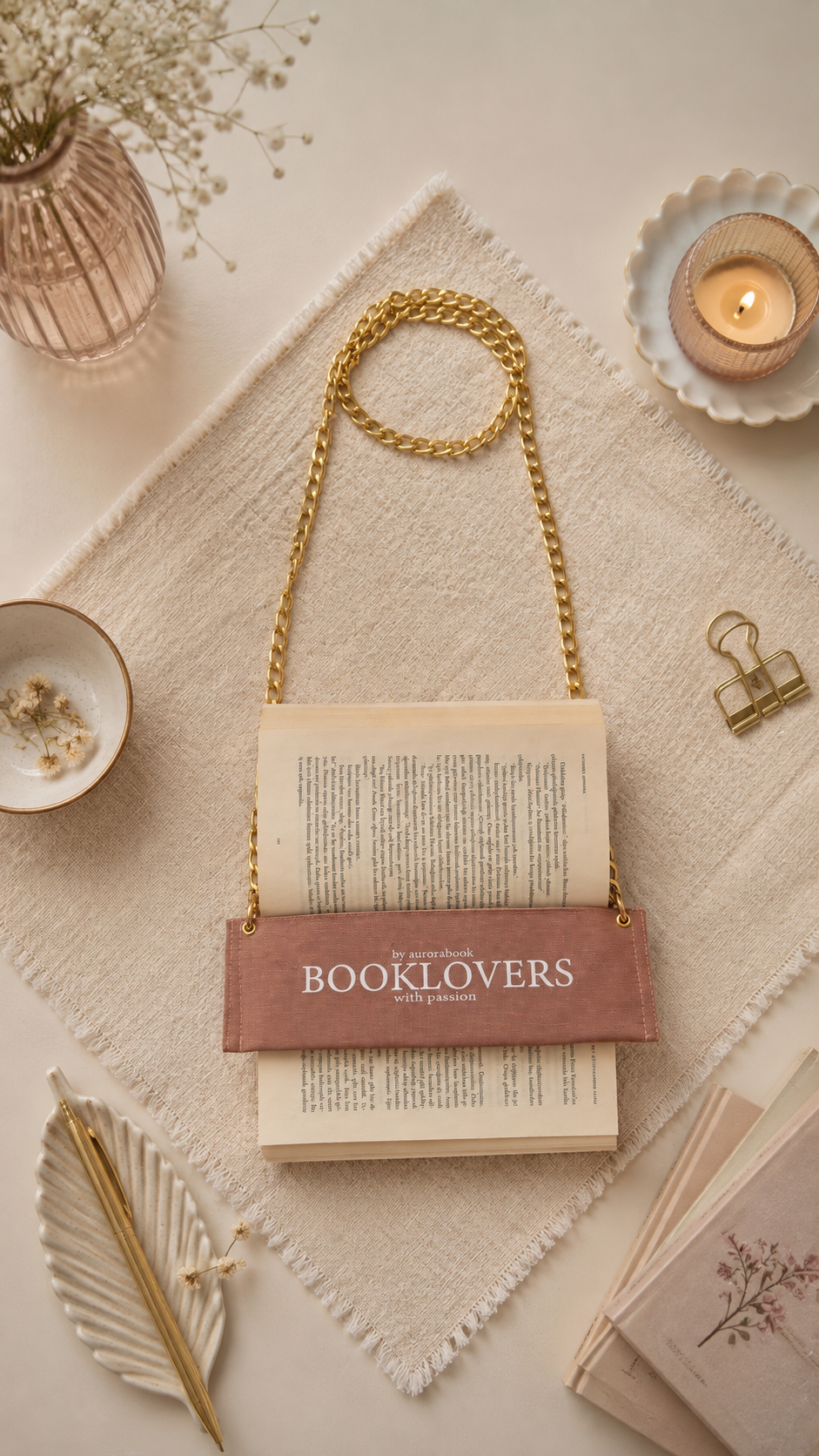 Aurora Book Brown | Chain Strap